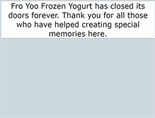 Tablet Screenshot of fro-yoo.com